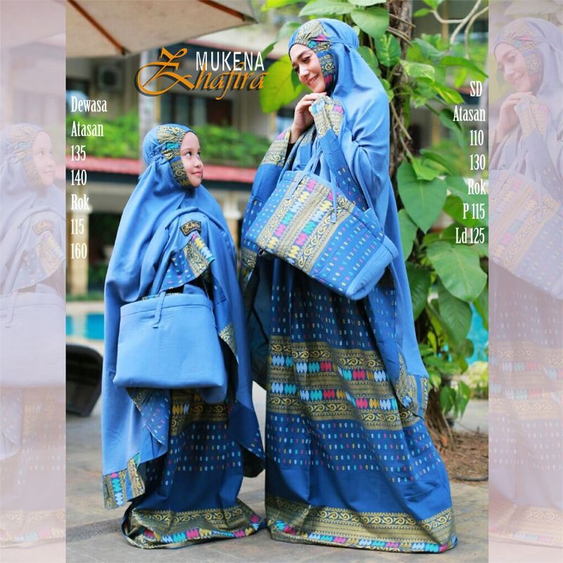 [BISA COD] MUKENA BALI COUPLE KATUN SONGKET MIX RAYON FREE SAJADAH/MUKEMA IBU ANAK SUPER JUMBO ADEM