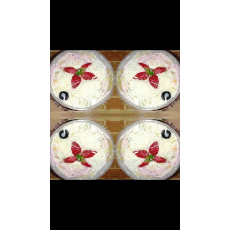 

salad buah (400ml) buah segar, cemilan sehat dan diet