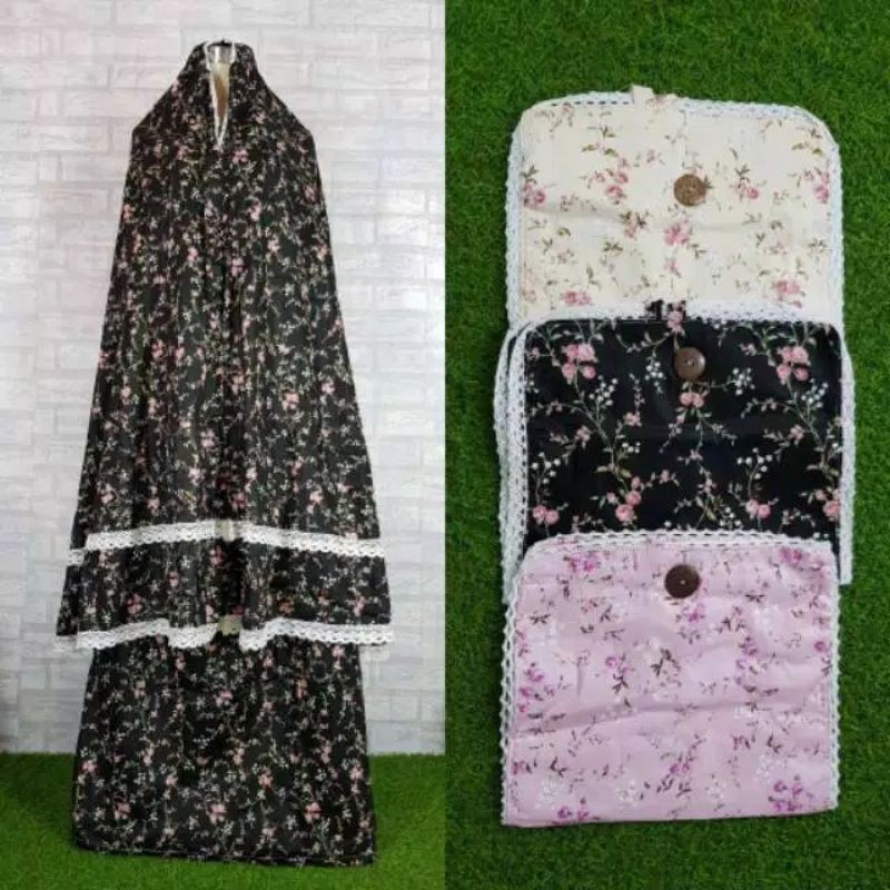 MUKENA KATUN JEPANG ORI RENDA SUSUN