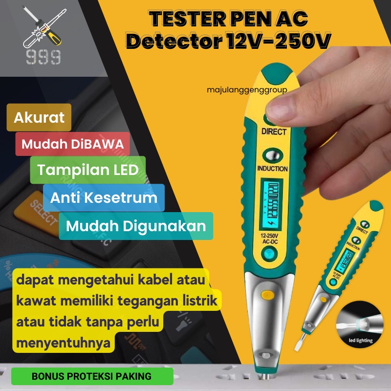 Tespen Listrik Digital AC Detector 12V-250V