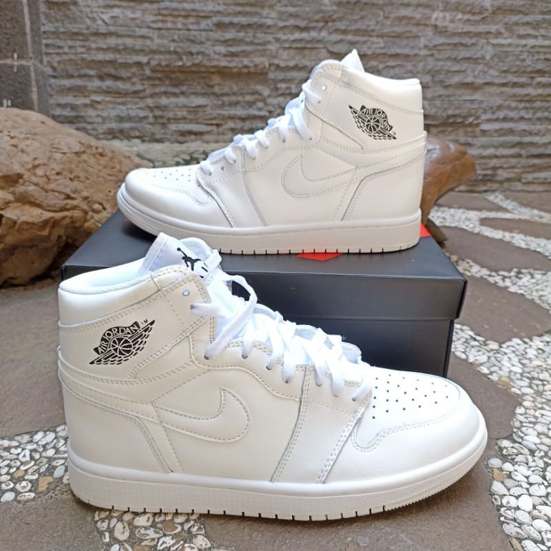 SEPATU NIKE AIR JORDAN 1 MID - WHITE COOL GREY