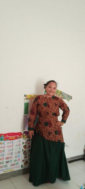 Gamis Batik Meisya Style Rampel Miring