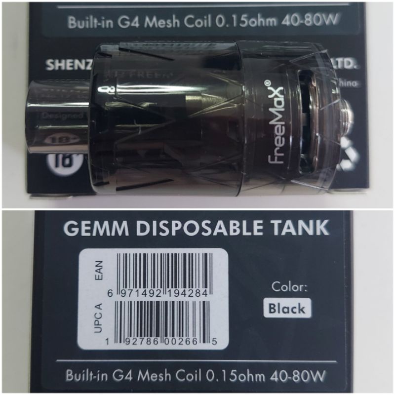 1 original G4 gemm freemax disposable 1 tank 4ml