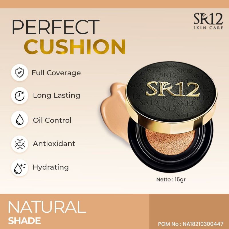 NEW!! PERFECT CUSHION SR12 BEDAK FOUNDATION VIRAL SR12 HERBAL SKINCARE PERFECT CUSHION