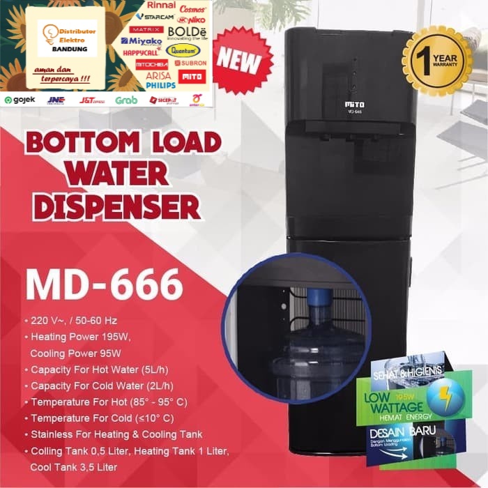 DISPENSER MITO MD-666 BLACK