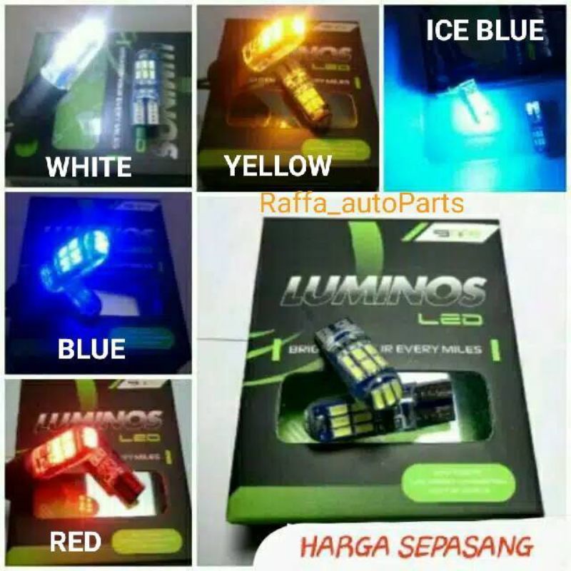 sepasang/2pcs sen jelly senja t10  15led super terang universal