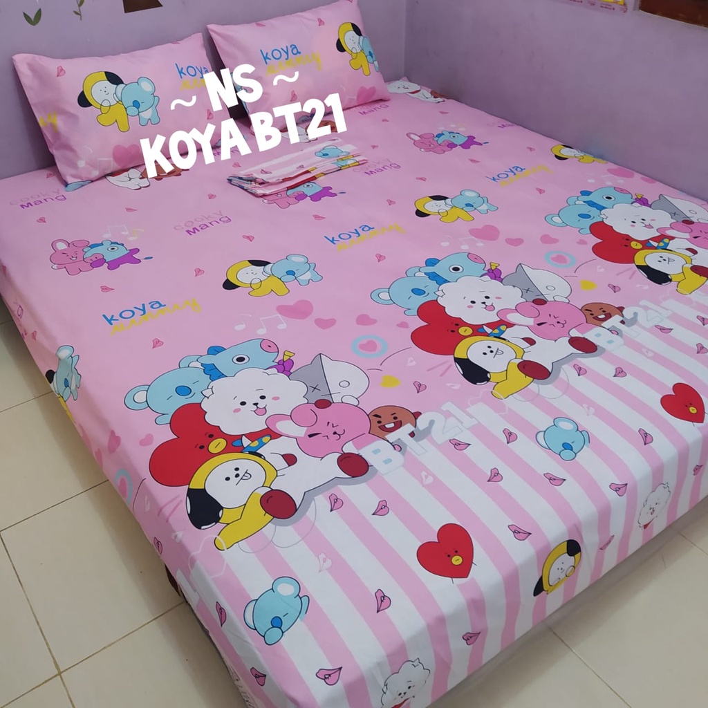 2 Seprai sprai homemade motif bunga kartun anak cewe cowo 120 160 180 ...