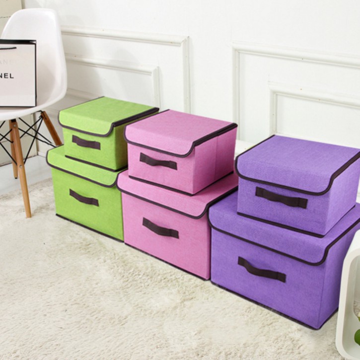 INFY - R583 Storage Box 2in1 Box Organizer Tempat Penyimpanan Baju Mainan Ukuran Kecil Dan Besar