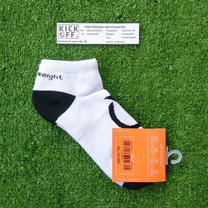 KAOS KAKI SEKOLAH/ KAOS KAKI OLAHRAGA ORTUSEIGHT RAPID SOCKS A - WHITE