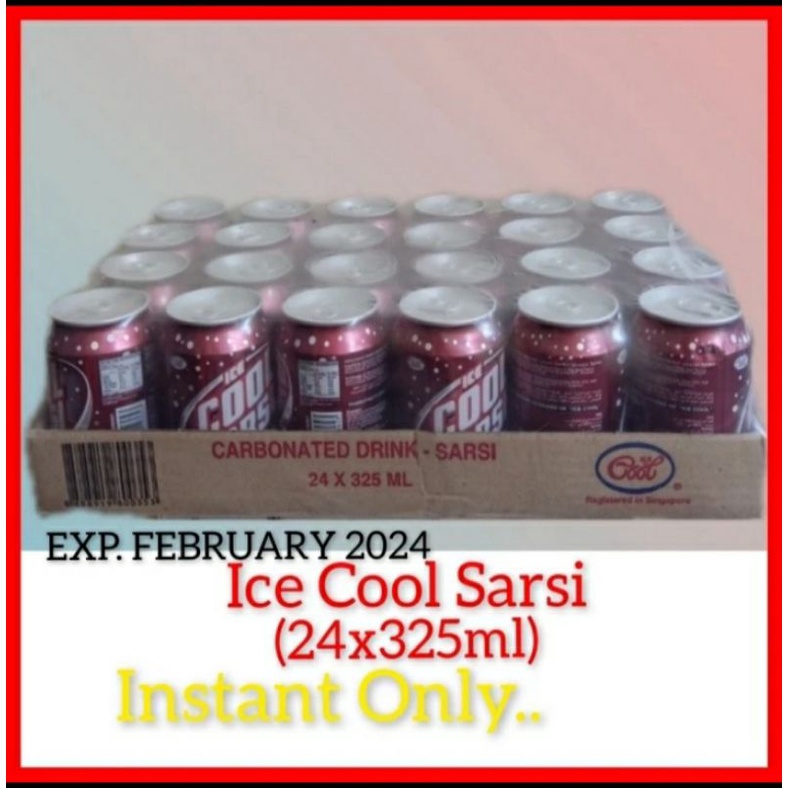 Ice cool sarsi/Sparkling drink/minuman kaleng/ice cool/Sarsaparilla