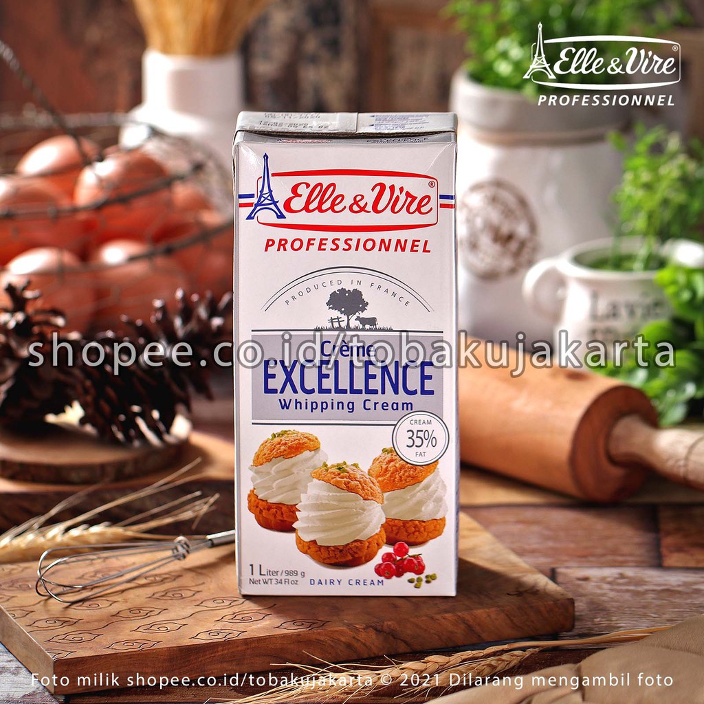 Jual Elle & Vire WHIPPING CREAM 1Liter Elle&Vire Whip Cream Cair ElleVire Shopee Indonesia