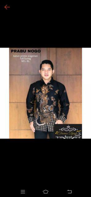 Prabu Nogo Kemeja Batik Pria Atasan Batik Baju Batik Pria Lengan Panjang Batik Modern By Dd Store