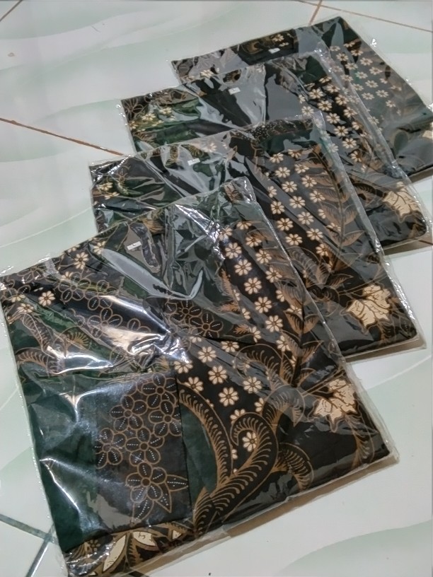 Proboseto Hijau Kemeja Batik Pria Full Furing Bahan Katun Primisima