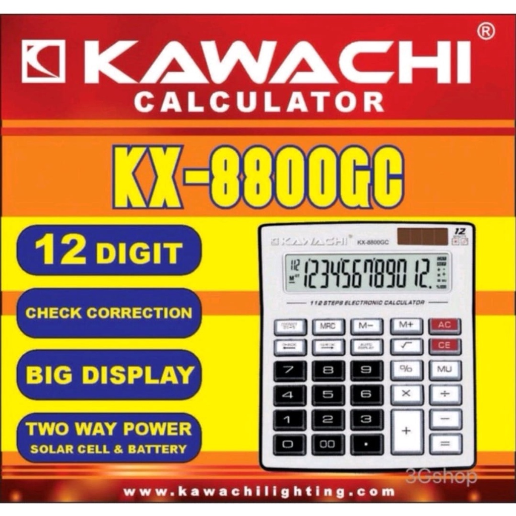 

Kalkulator Electronic 112STEPS KX-8800GC KAWACHI