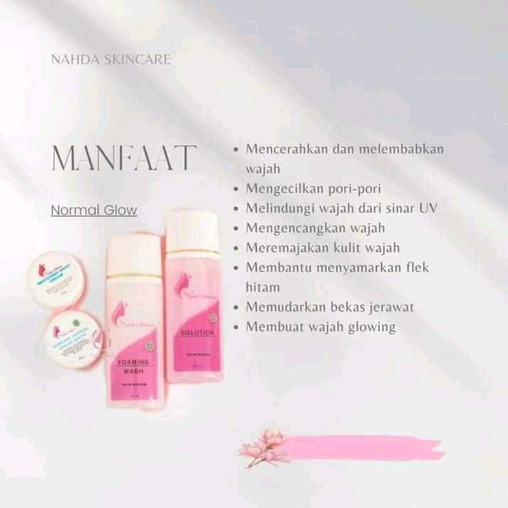 Nahda Skincare  Paket Glow Acne &amp; Paket  GlowNormal