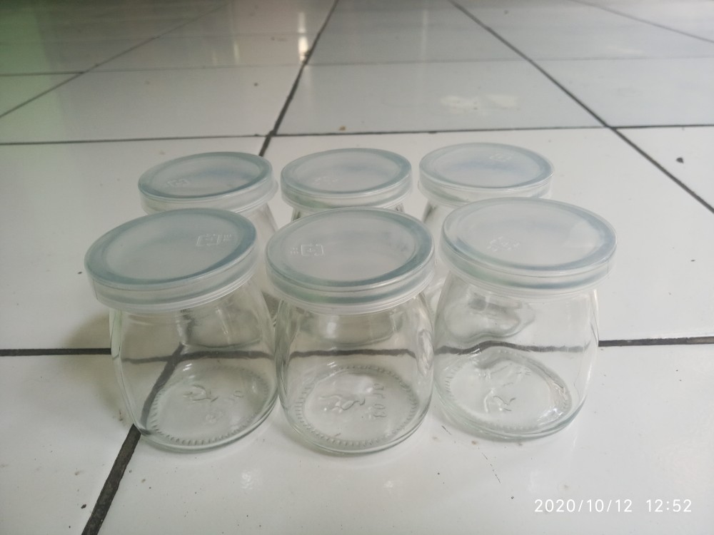 Toples Jar Kaca Pudding 100ml Mini Gelas Serbaguna Dessert Kue