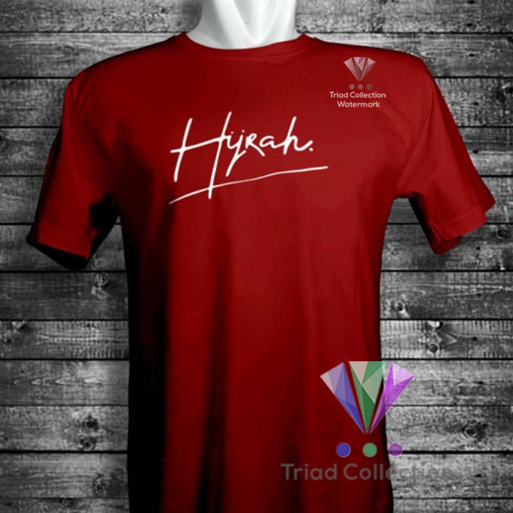 HIJRAH | Kaos Dakwah Islami Cotton Combed 30s Premium Distro Baju Muslim Santri | 1505-2