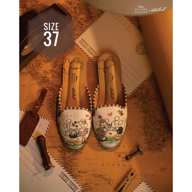 Ittaherl X Disney Dear Mickey Slipper Round Cloud