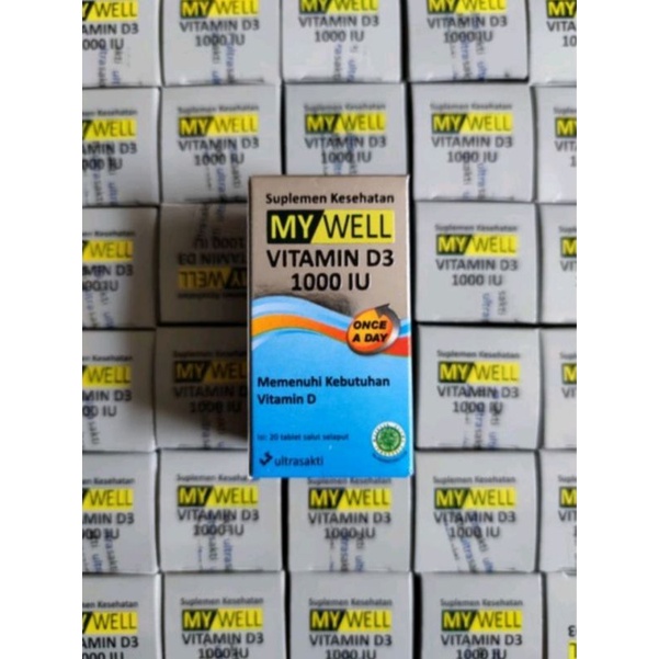 Mywell Vitamin D3 1000 IU Original 100% terlaris