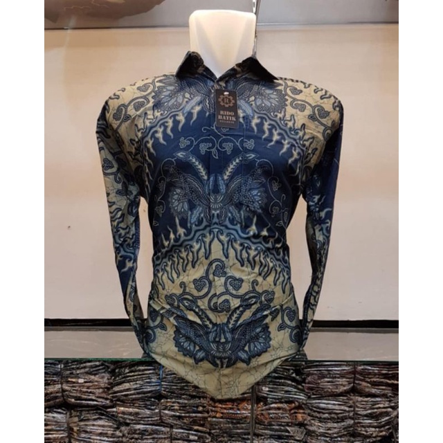 Baju Batik Jumbo Pria M. L. XL. XXL. L3. L4. L5 KEMEJA BATIK LENGAN PANJANG MODEL TERBARU KATUN PRIMA MOTIF MURAH MERIAH Batik Pria Kantor Pesta Murah Katun Motif Modern