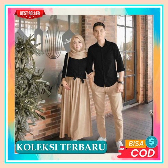 Baju Couple Kondangan Kekinian Brukat Baju Kapelan Pacar Lengan Panjang Baju Pasangan Suami Istri Ba