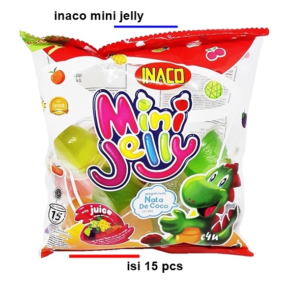 

Inaco Mini Jelly Cup isi 15pc / 5pc Agar Agar Jely Rasa Aneka Buah Nata De Coco Agar Agar