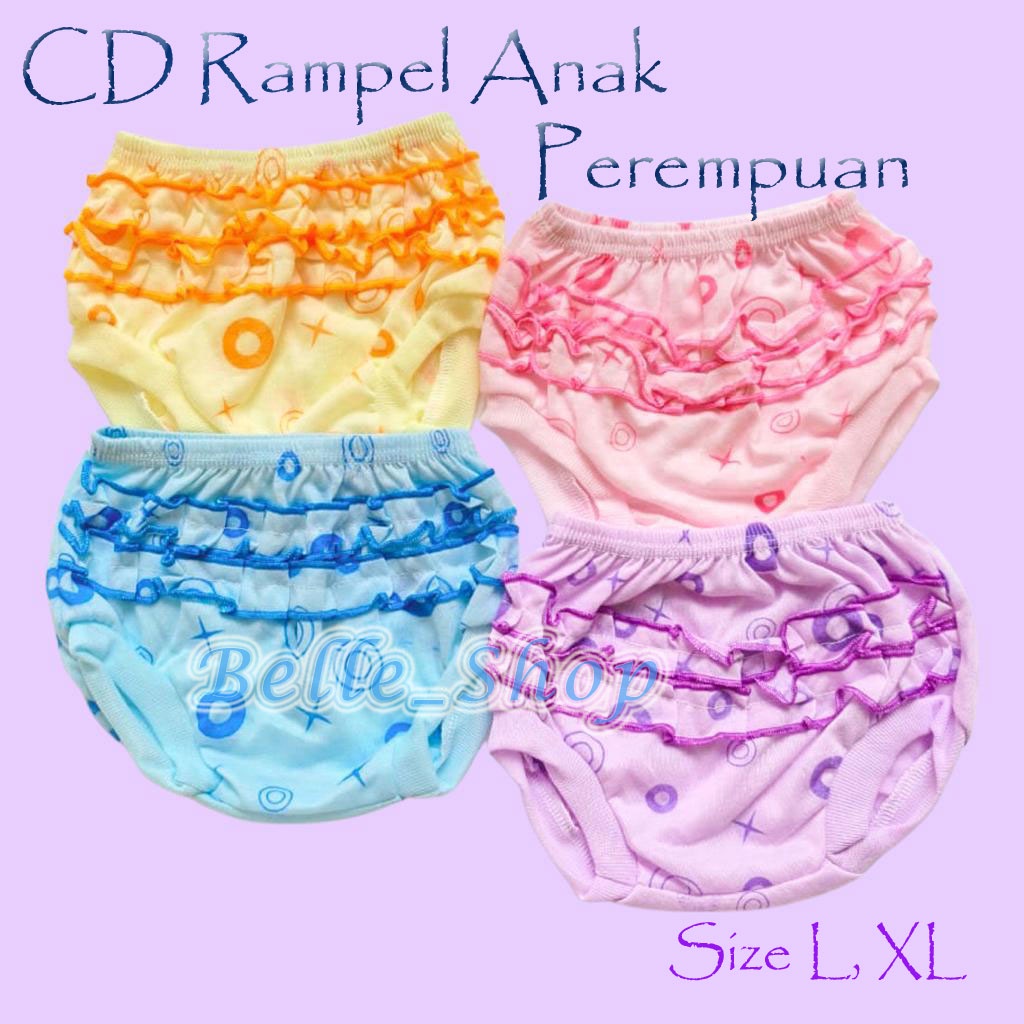 Celana Dalam Rempel Anak Perempuan Motif Lucu