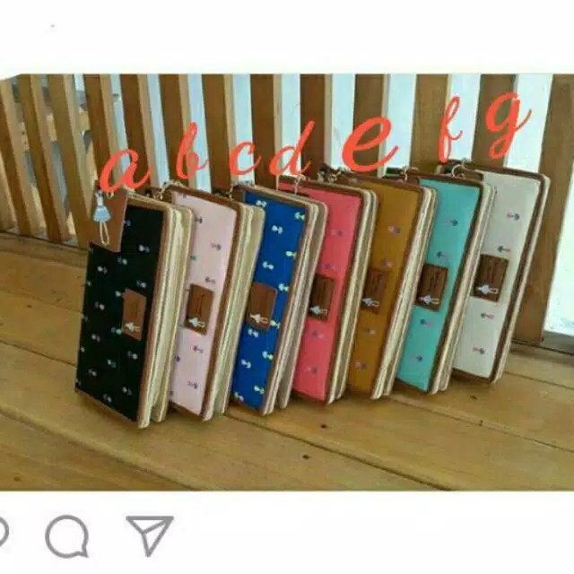 Dompet panjang wanita /dompet Alena barby /dompet korea terbaru /dompet panjang untuk hp dan uang