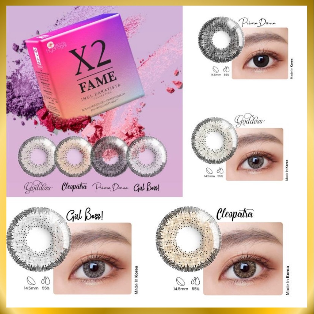 {BISA COD} SOFTLENS X2 FAME BY EXOTICON MINUS -3.25 SD -6.00