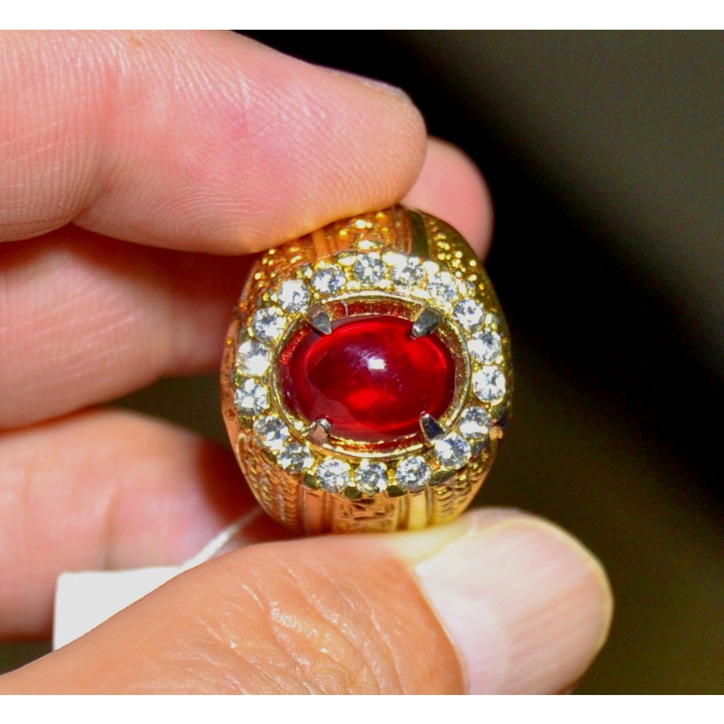 Natural Batu Permata Ruby Cabochon Pigeon Blood