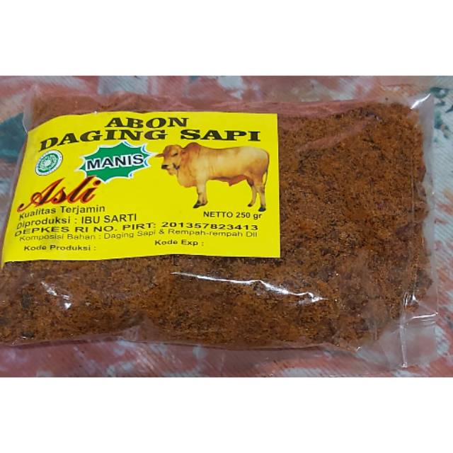 

Abon sapi bu sarti khas surabaya 250 gr