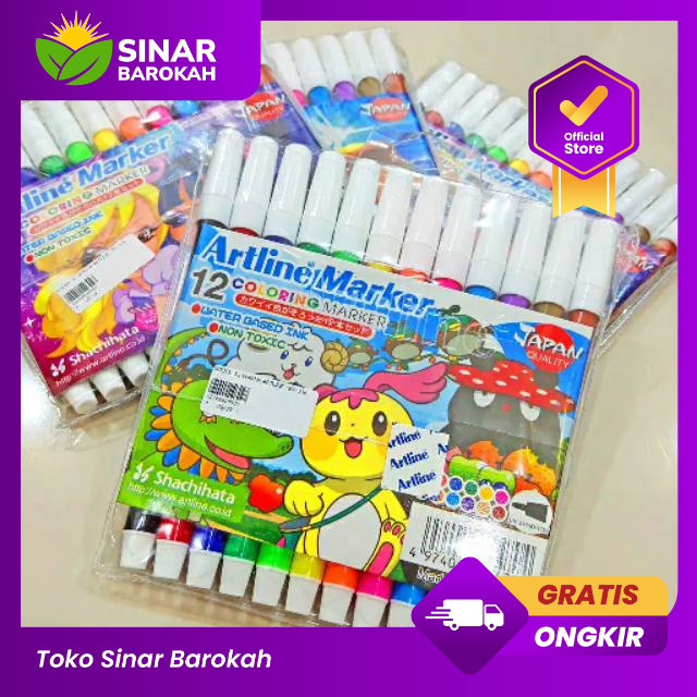 

SPIDOL ARTLINE 12 WARNA / ARTLINE/STANDART/SNOWMAN NEW MARKER 12 WARNA