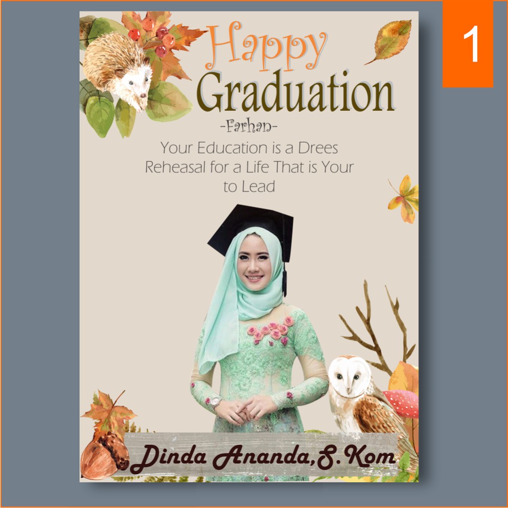 Ilustrasi Edit Foto Unik Kado Hadiah Unik Wisuda