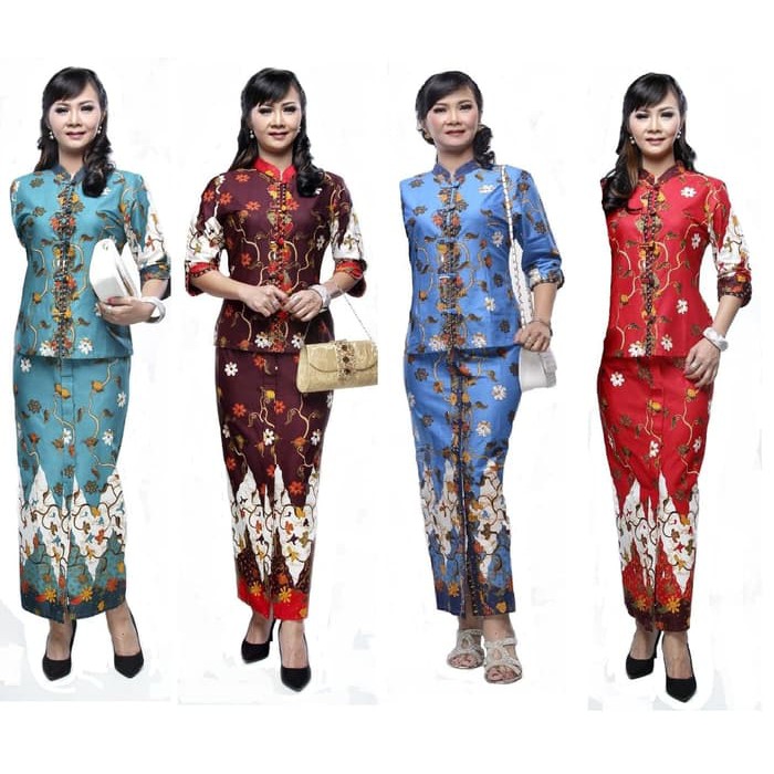 Setelan Wanita Atasan Kebaya Bawahan Batik Setelan Batik Kebaya