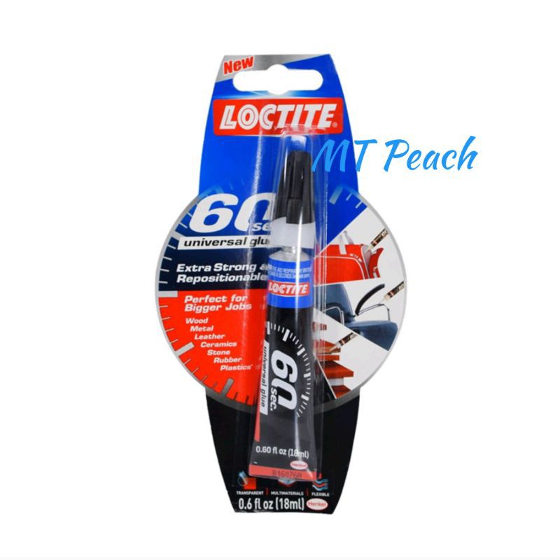 

LOCTITE LEM UNIVERSAL 60 DETIK 18 ML UNIVERSAL GLUE 60 SECOND 0.6 OZ