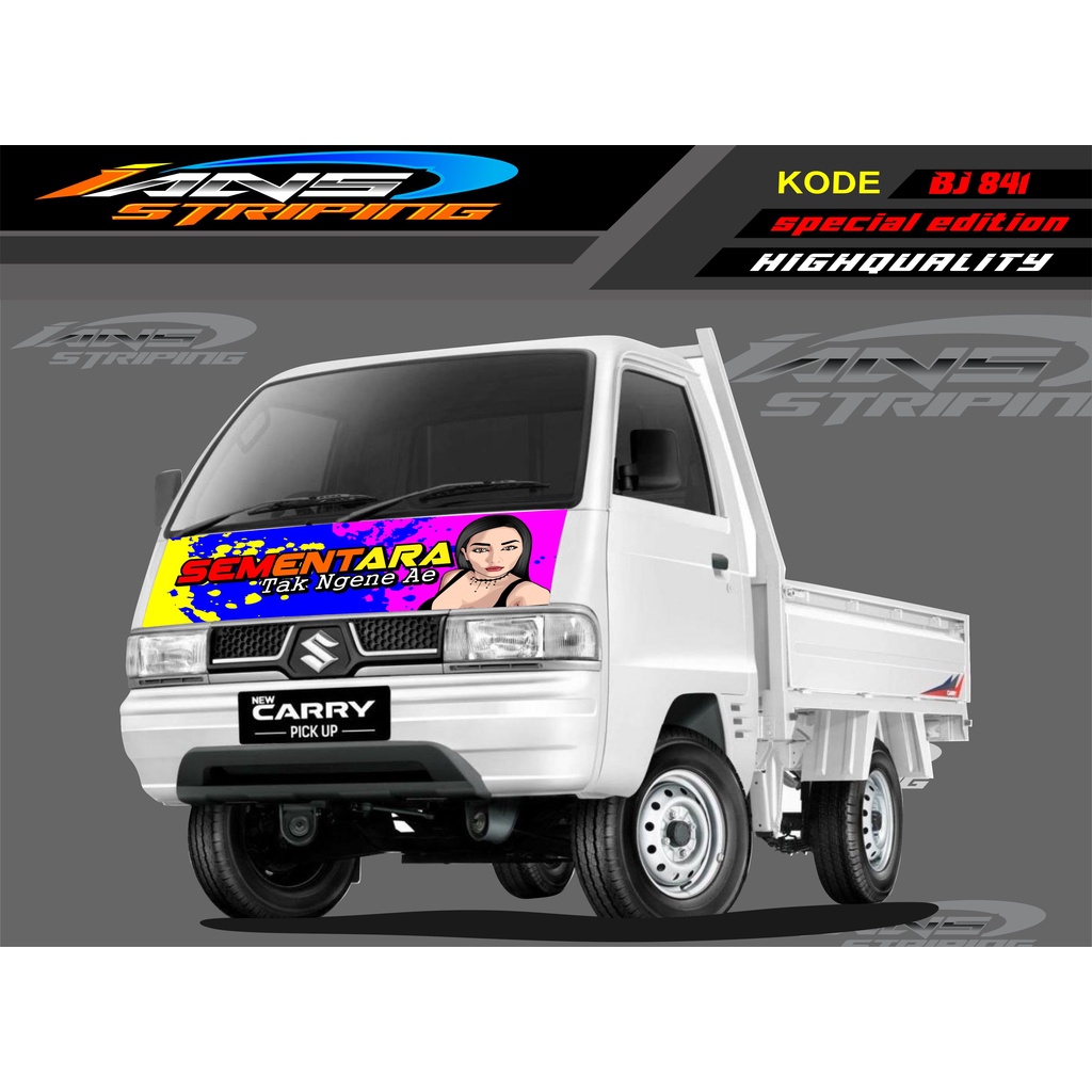 DECAL STICKER KAP MOBIL CARRY/ STIKER KABIN DEPAN MOBIL CARRY PICK UP / STICKER TERBARU