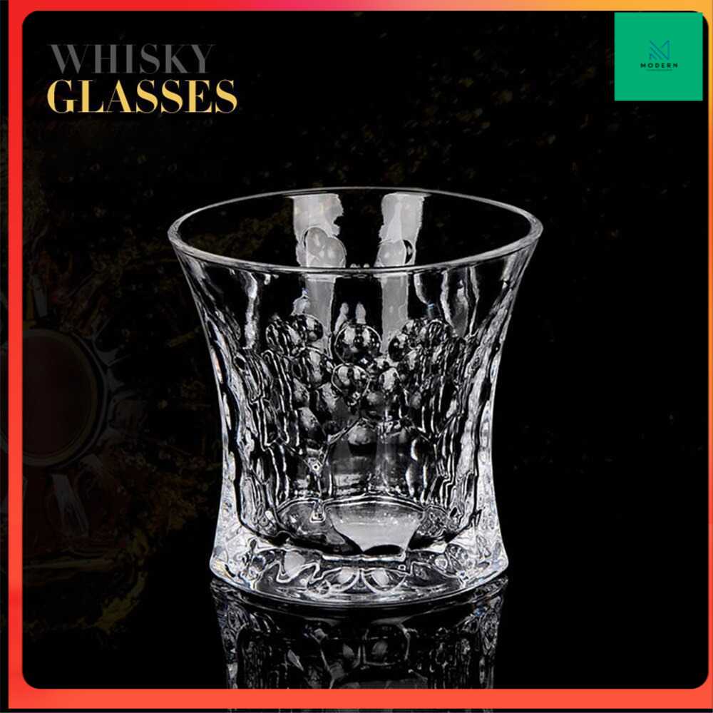 TD-DA Mr.Burning Gelas Cangkir Whiskey Wine Crystal Glass Cup 300ml - NRB38