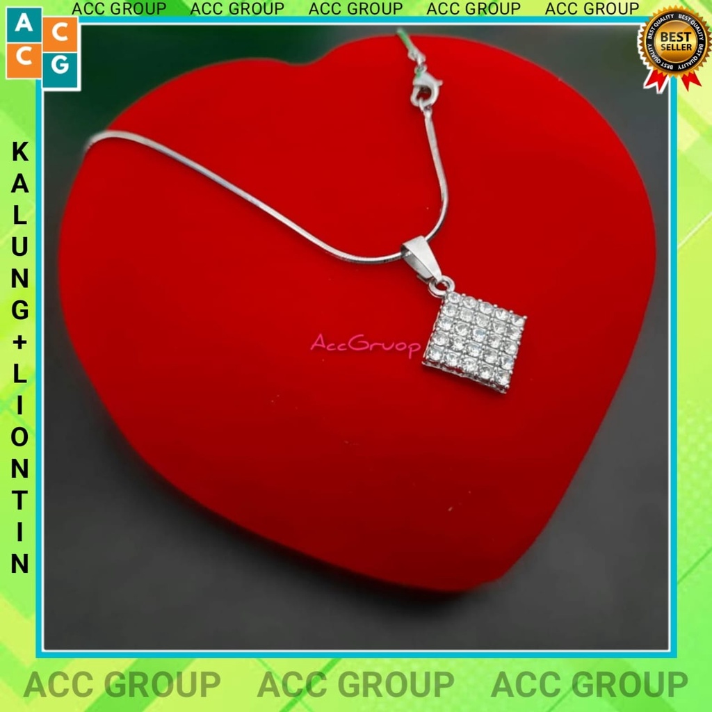 TRENDY Accesories kalung liontin fashion wanita real pick 100% anti karat awet dan tahan lama