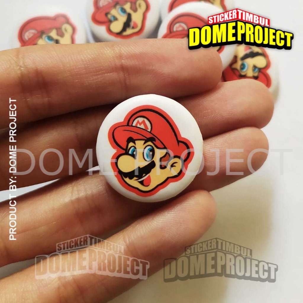 [PROMO BUY 3 GET 1] MARIO HEAD PIN PENITI 25MM BUTTON PIN AKSESORIES ROMPI AKSESORIES TAS