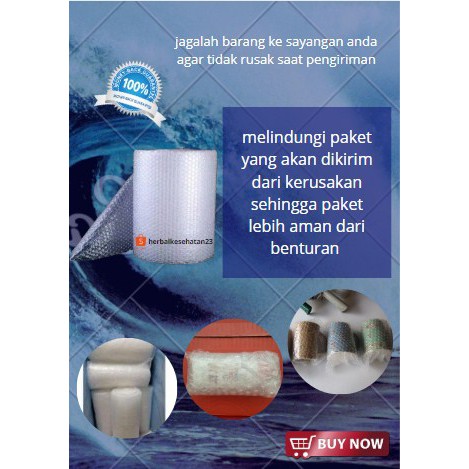 

Bubble Wrap Roll 5meter BubbleWrap Gulungan Buble Wrap Meteran Plastik GelembungBubble wrap premium