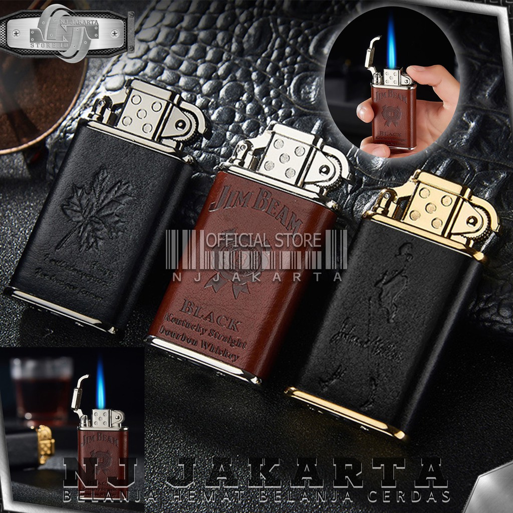 MANCIS KOREK API GAS KULIT LASER TORCH LIGHTER LEATHER