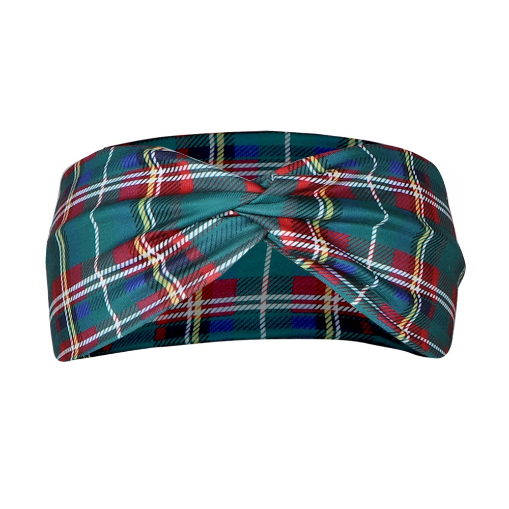 Bandana Fashion Korea Import Wanita/Ikat Kepala motif Kotak-kotak Yang dicetak Head Scarf/Headband Bandana Multicolor/Bando Aesthetic Multicolor Headband Pinteresto
