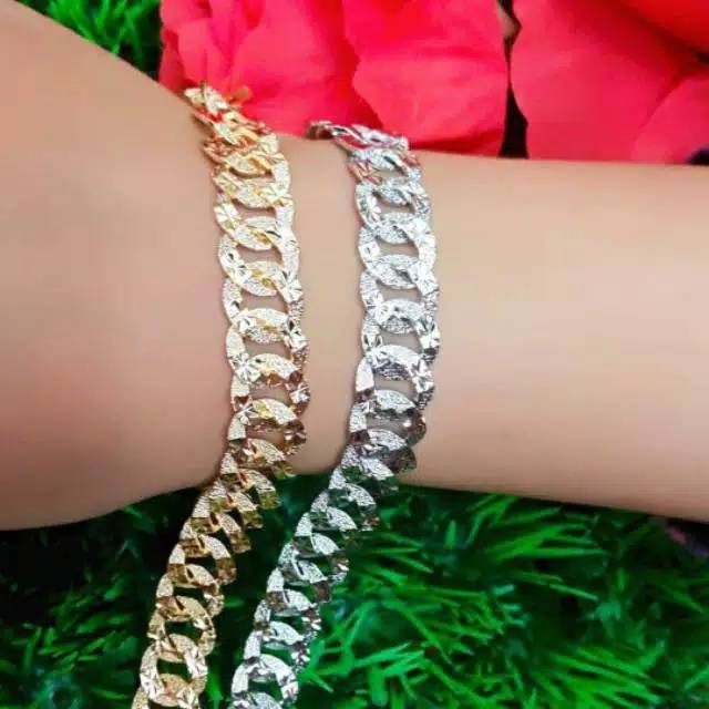 Xuping-gelang rantai sisik uk kecil silver / gold