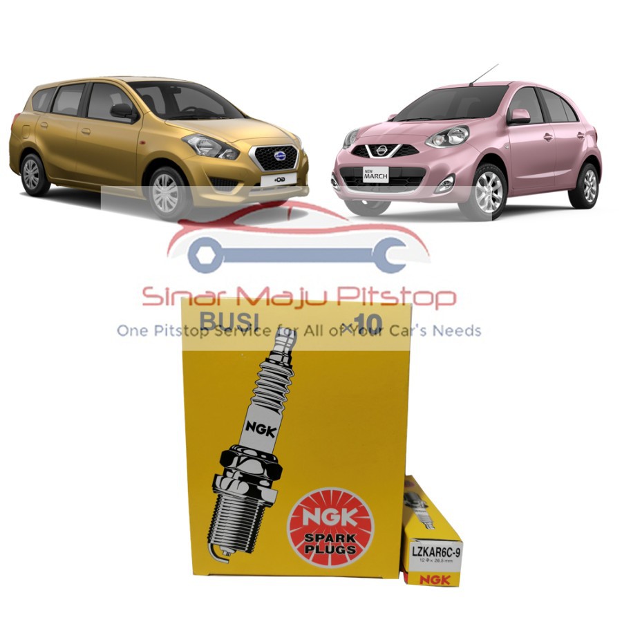 Busi Mobil NGK LZKAR6C-9 Original - DATSUN GO & DATSUN GO+ PANCA & DATSUN CROSS