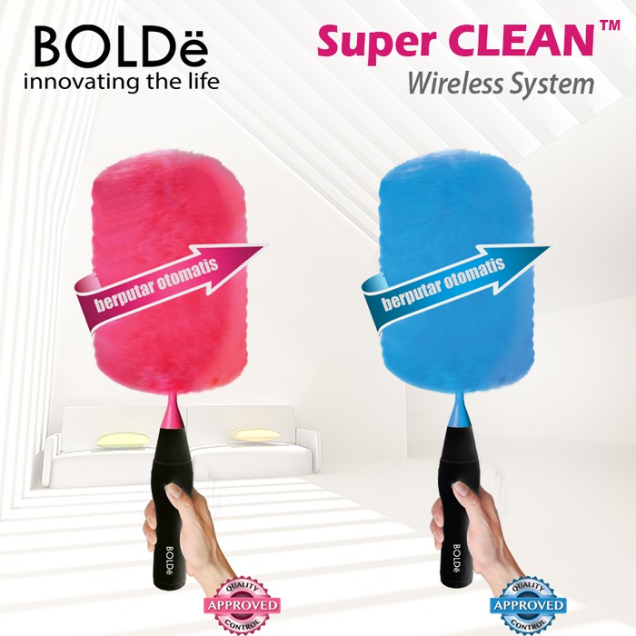 BOLDe SUPER DUSTER kemoceng Elektrik Pembersih Debu KEMOCENG OTOMATIS PRAKTIS