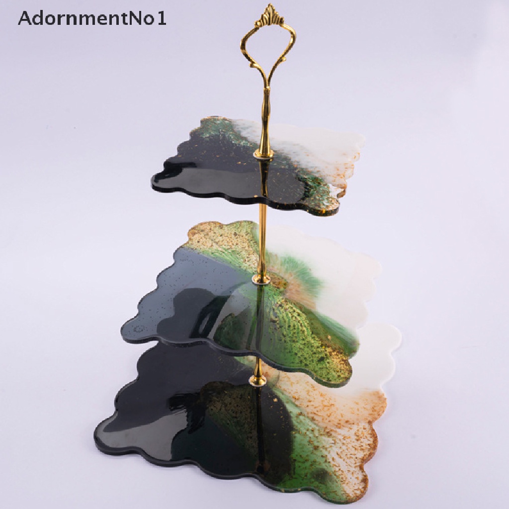 [AdornmentNo1] DIY Crystal Silicone Mold Three-layer Fruit Plate Tea Plate Epoxy Resin Mold [new]