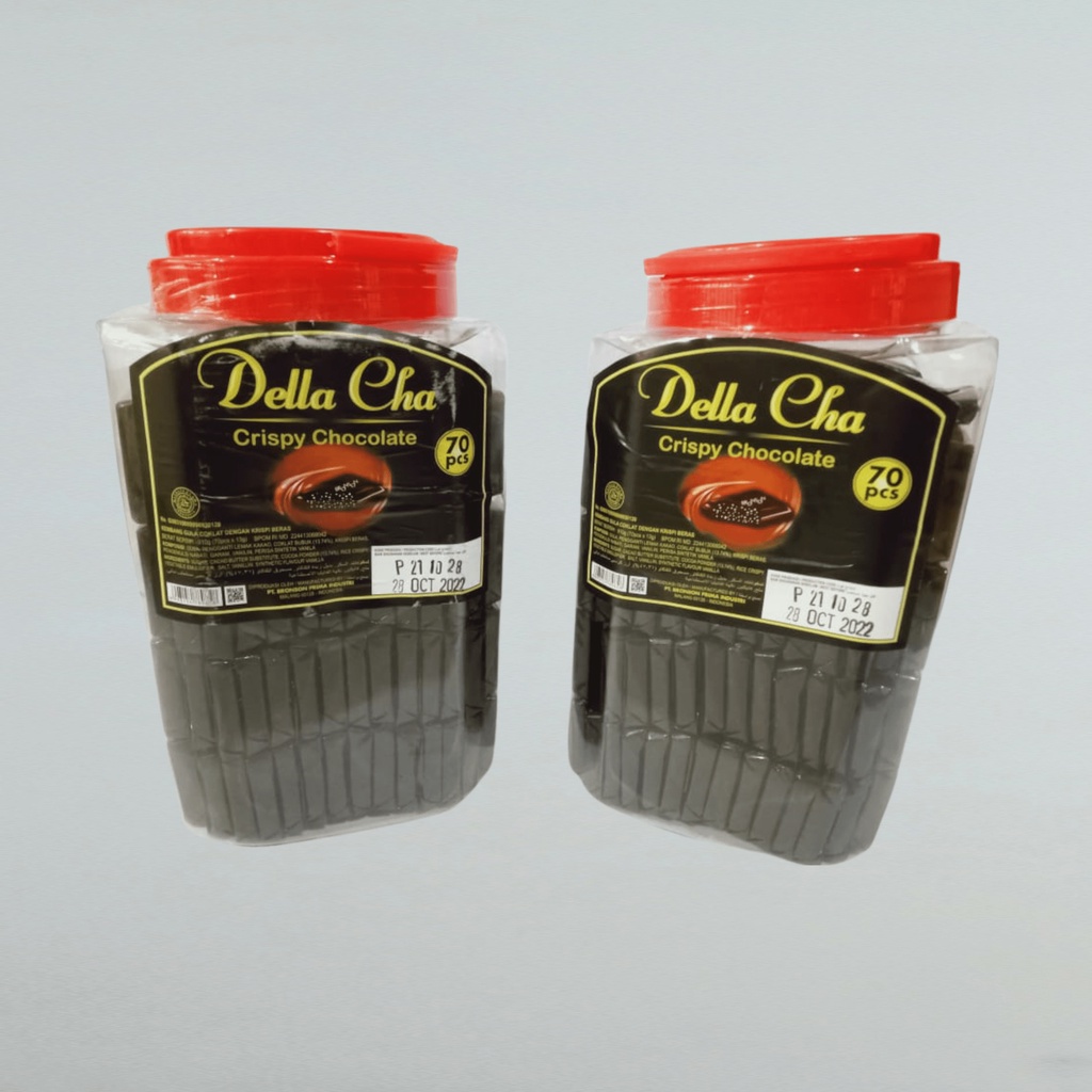 

Permen Della Cha Crispy Chocolate Toples isi 70pcs ENAK DAN MURAH