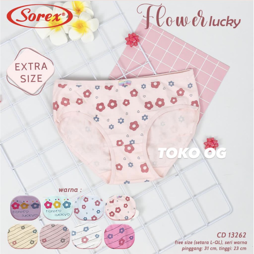 CELANA DALAM ABG REMAJA SOREX SETARA M DEWASA MOTIF BUNGA 13256 13268 13257 13255 13271 13276 13283