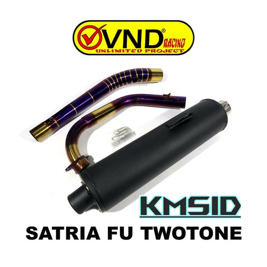 Knalpot Tsukigi VND Twotone Satria Fu Karbu