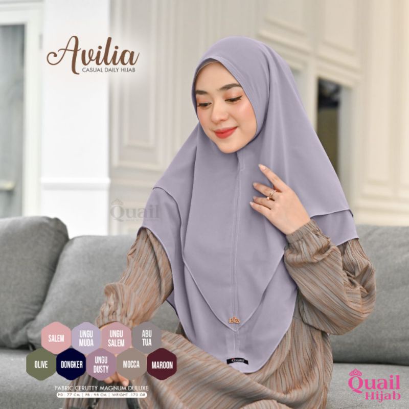 Khimar Polos / Khimar 2 Layer - Avilia QuaiL Hijab